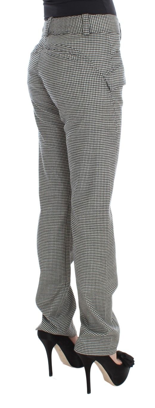 Checkered Cotton Casual Women's Pants - Ermanno Scervino - Modalova