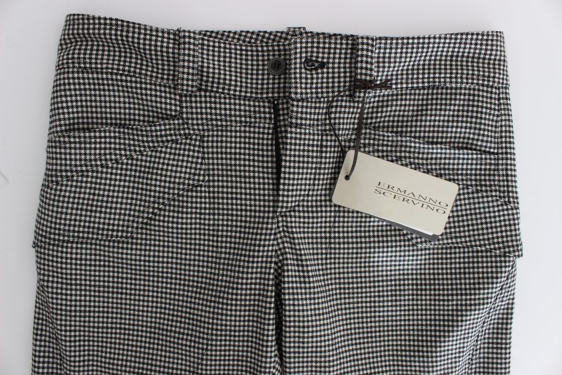 Checkered Cotton Casual Women's Pants - Ermanno Scervino - Modalova