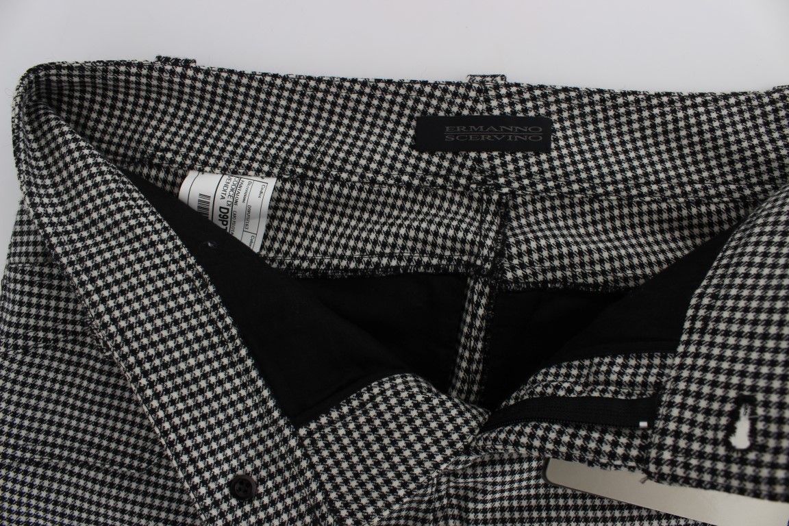 Checkered Cotton Casual Women's Pants - Ermanno Scervino - Modalova