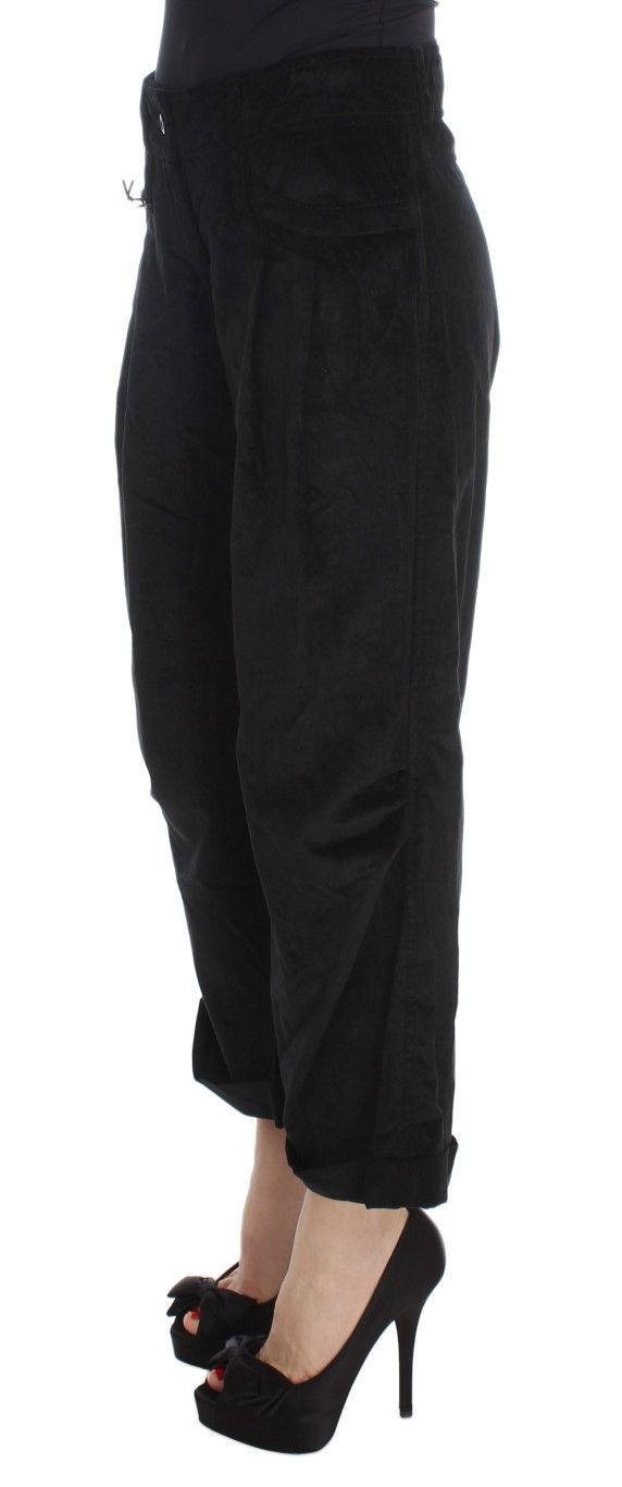 Velvet Cotton Capri Bootcut Women's Pants - Ermanno Scervino - Modalova