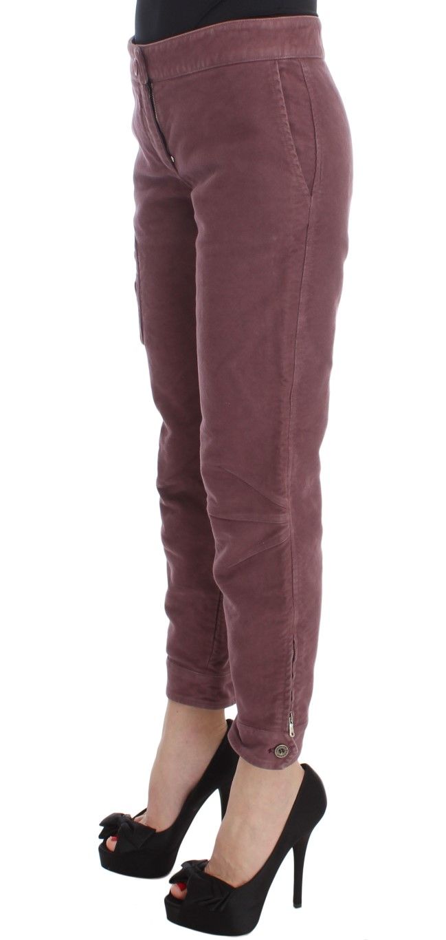 Cotton Cropped Cargo Women's Pants - Ermanno Scervino - Modalova