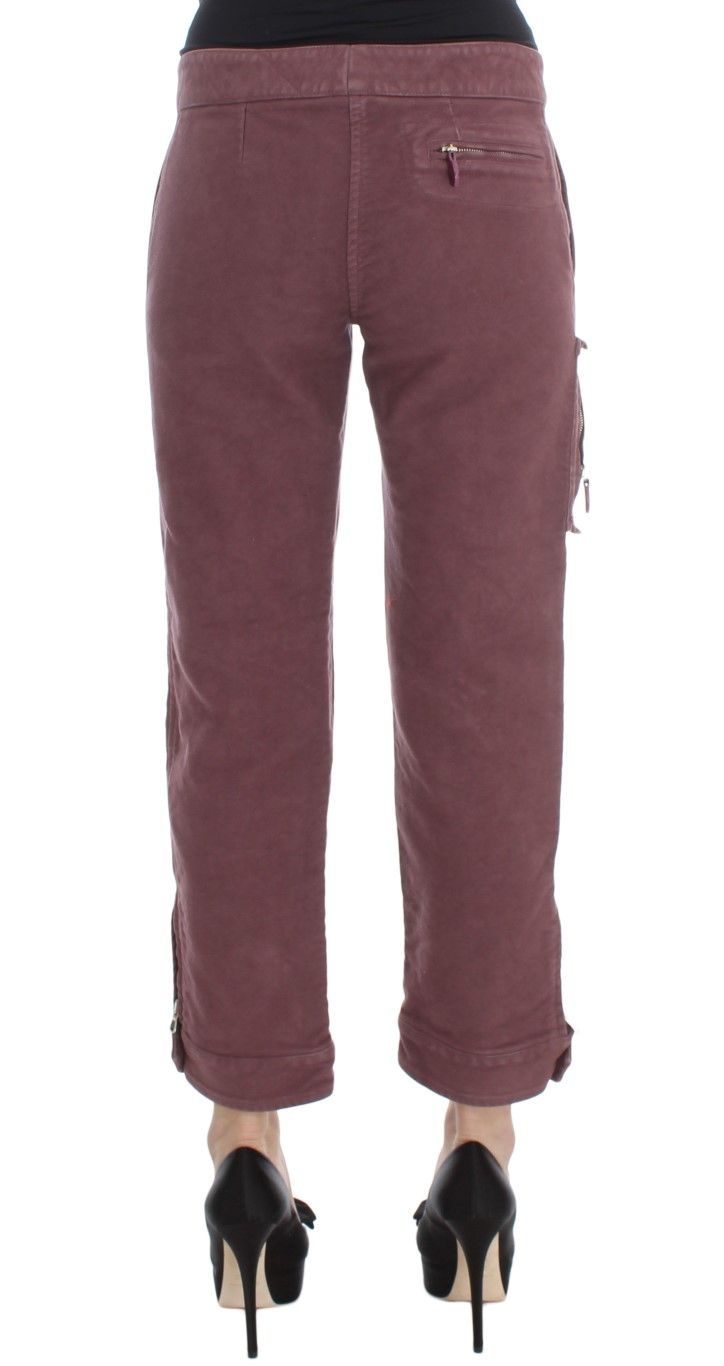 Cotton Cropped Cargo Women's Pants - Ermanno Scervino - Modalova