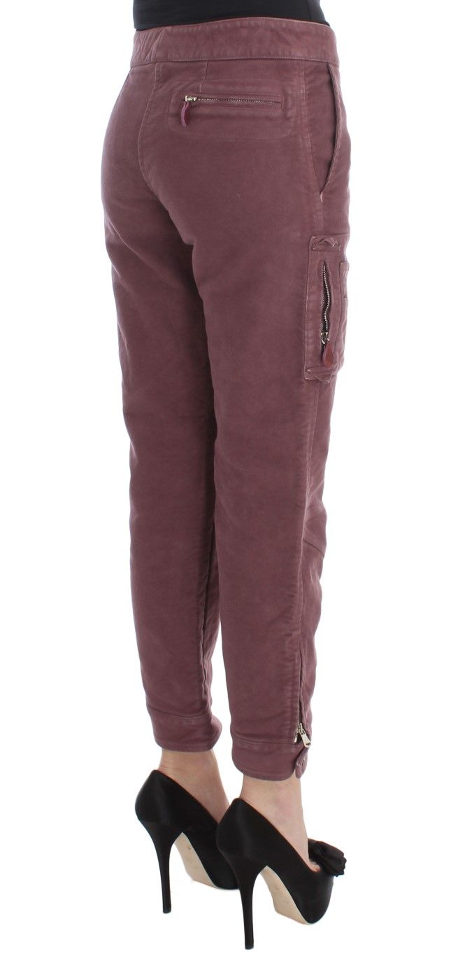 Cotton Cropped Cargo Women's Pants - Ermanno Scervino - Modalova