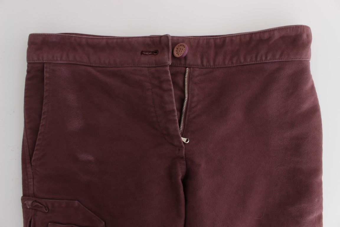 Cotton Cropped Cargo Women's Pants - Ermanno Scervino - Modalova