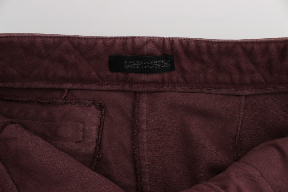 Cotton Cropped Cargo Women's Pants - Ermanno Scervino - Modalova
