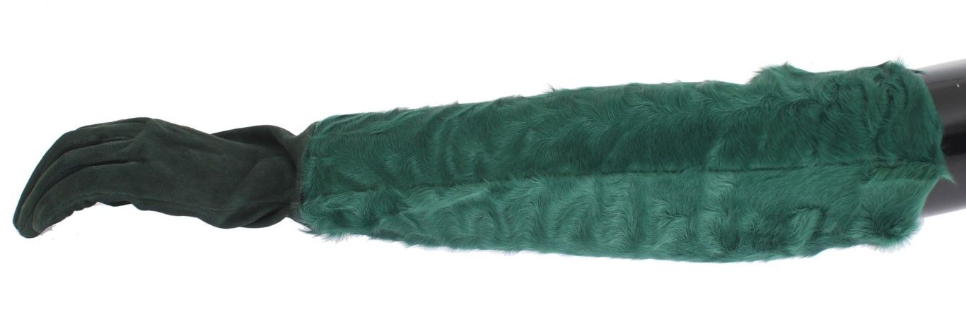 Leather Xiangao Fur Elbow Women's Gloves - Dolce & Gabbana - Modalova