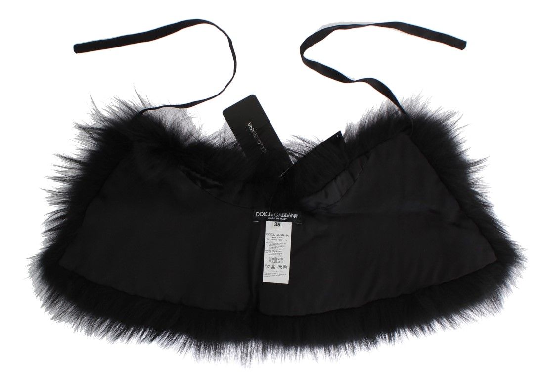 Fox Fur Collar Women's Scarf - Dolce & Gabbana - Modalova