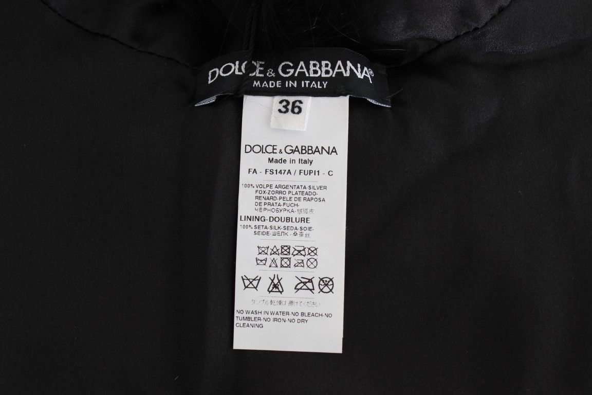 Fox Fur Collar Women's Scarf - Dolce & Gabbana - Modalova