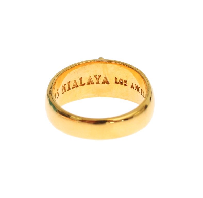 Plated 925 Silver Men's Ring - Nialaya - Modalova