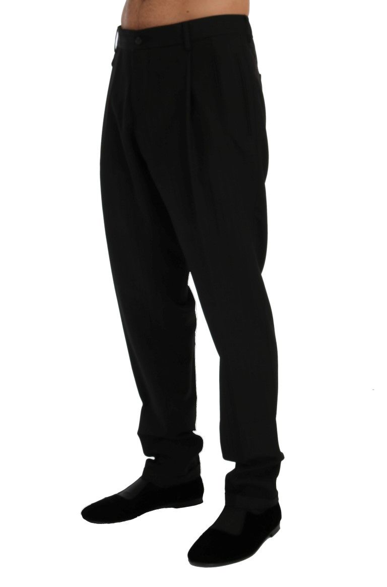 Striped Wool Stretch Men's Pants - Dolce & Gabbana - Modalova