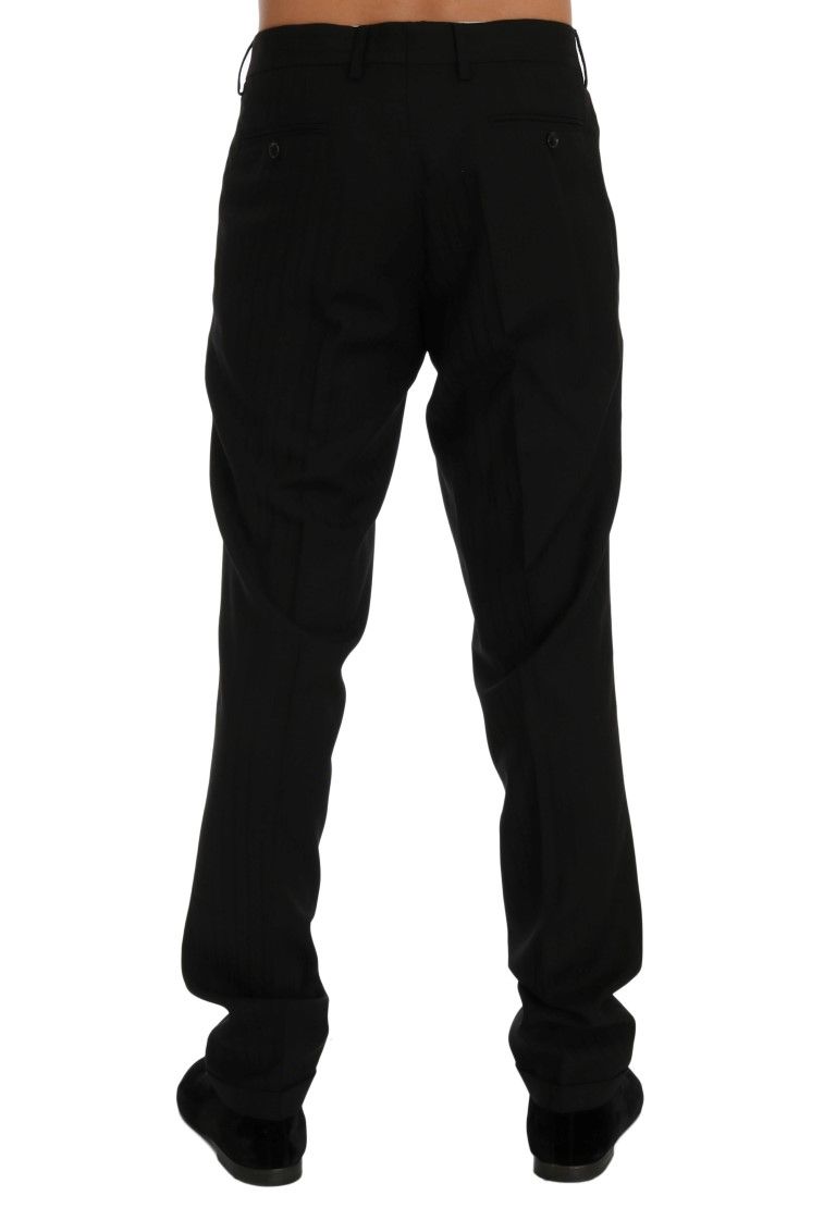Striped Wool Stretch Men's Pants - Dolce & Gabbana - Modalova