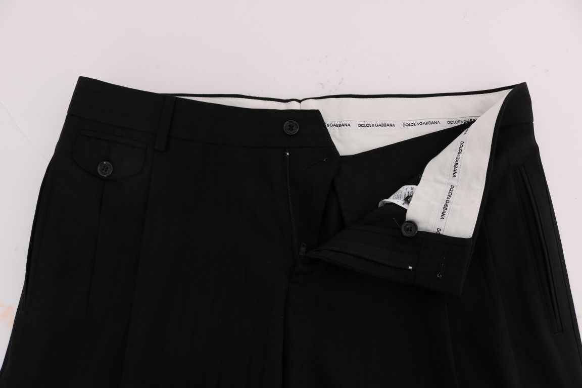 Striped Wool Stretch Men's Pants - Dolce & Gabbana - Modalova