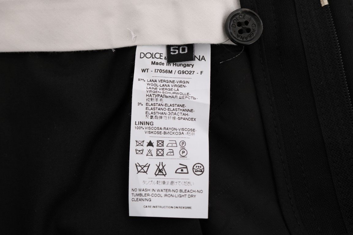 Striped Wool Stretch Men's Pants - Dolce & Gabbana - Modalova
