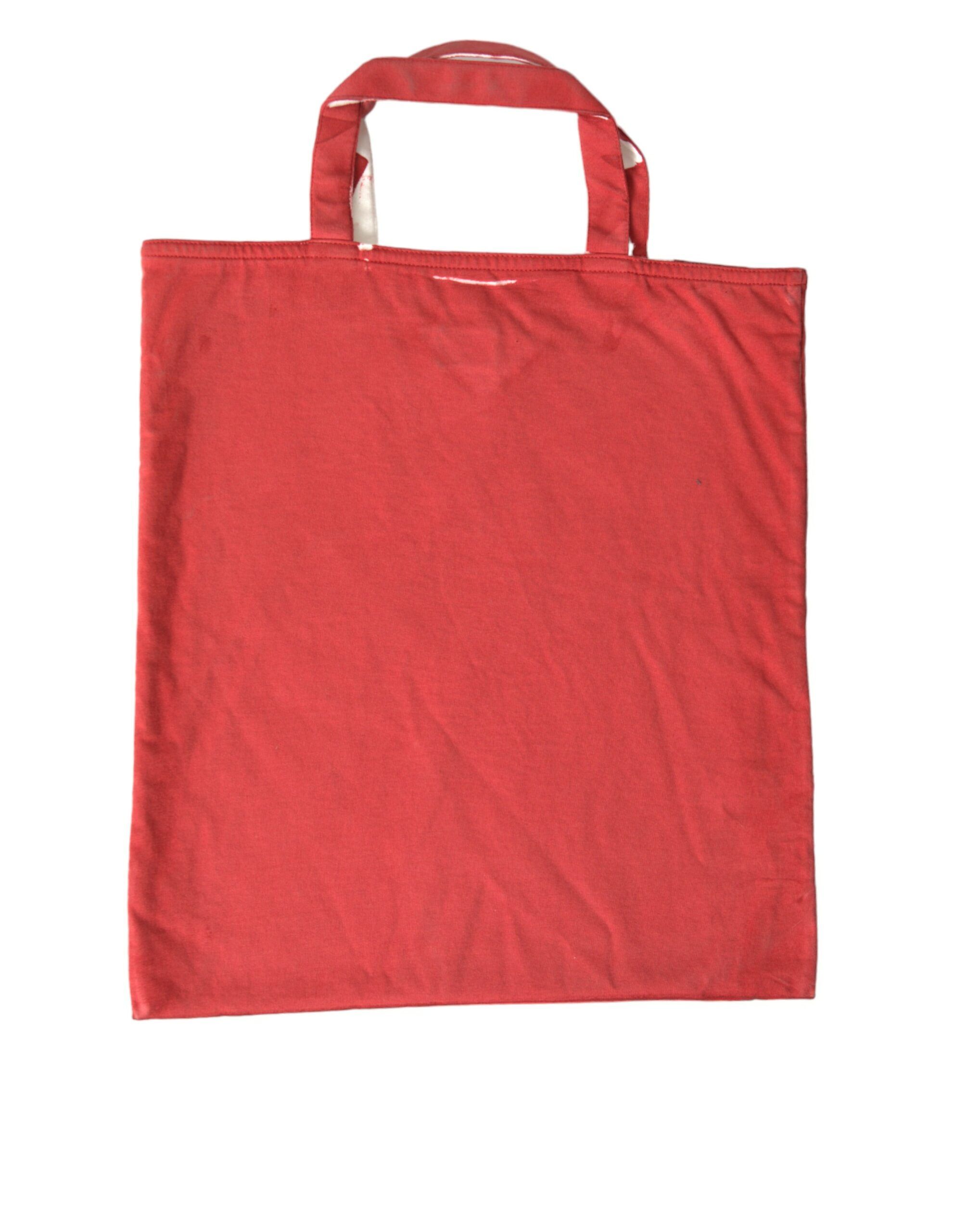 Red Jersey Fabric Logo Shoulder Shopping Tote Women's Bag - Prada - Modalova