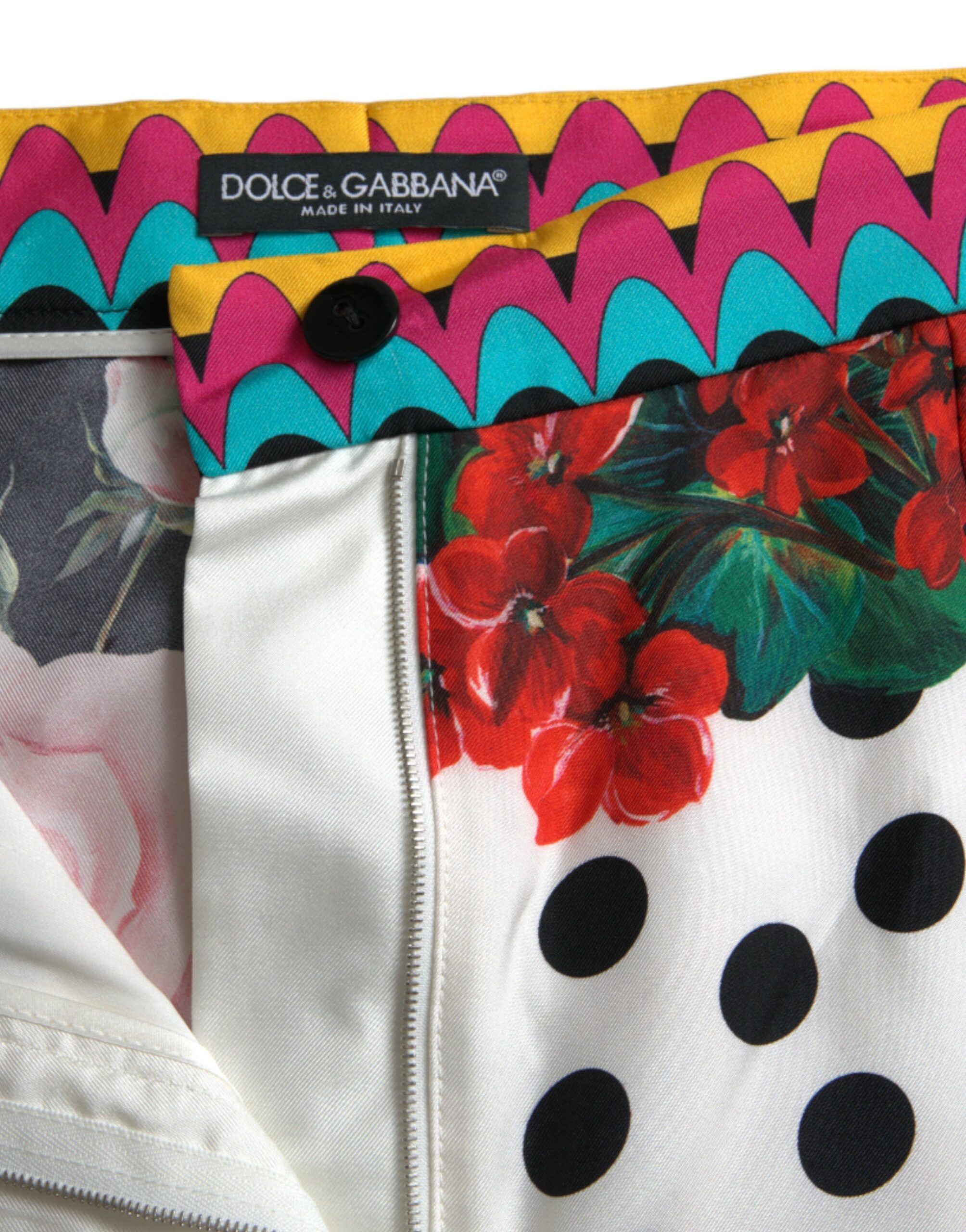 Floral Polka Dot Hot Pants Women's Shorts - Dolce & Gabbana - Modalova