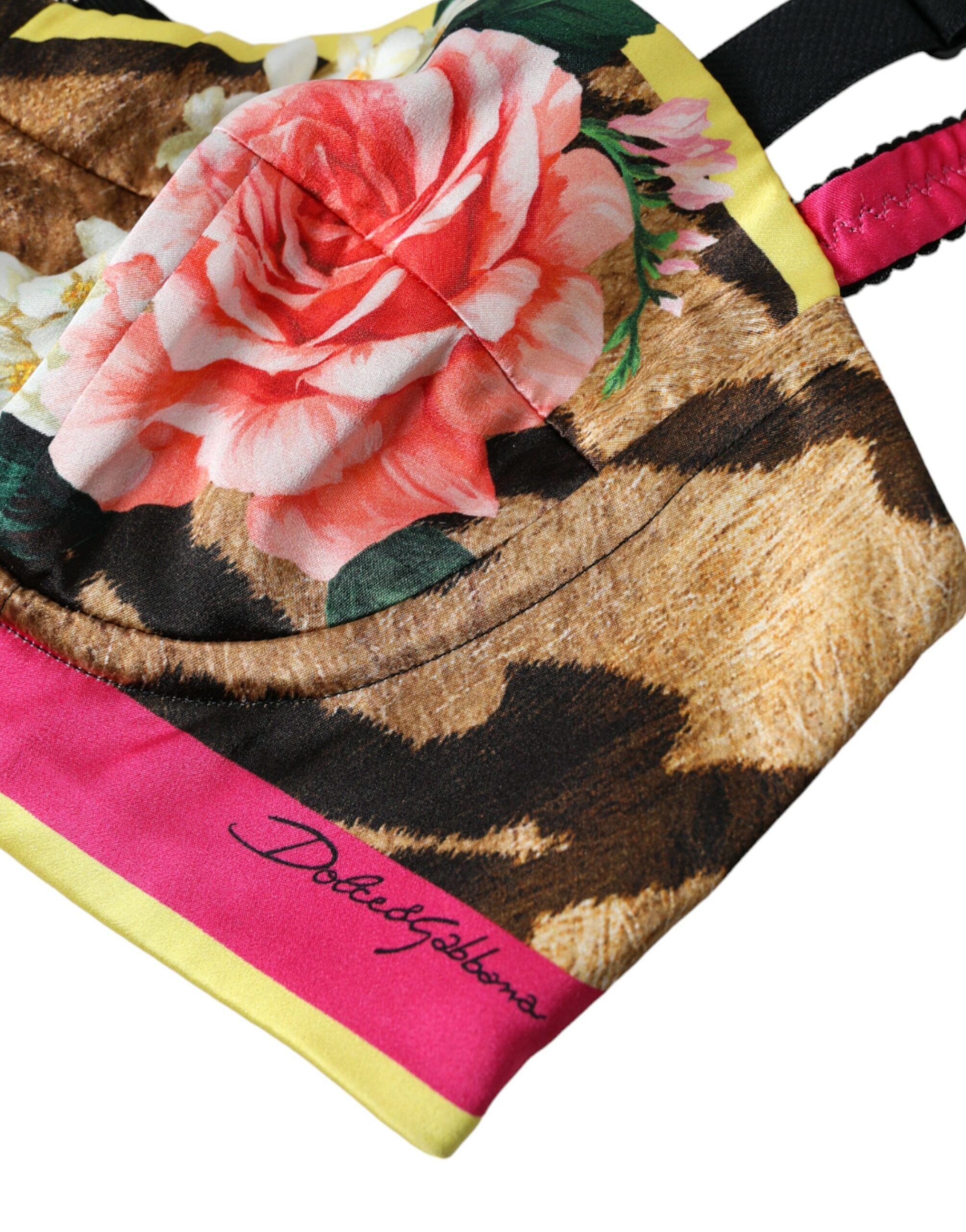 Floral Sleeveless Bustier Crop Women's Top - Dolce & Gabbana - Modalova