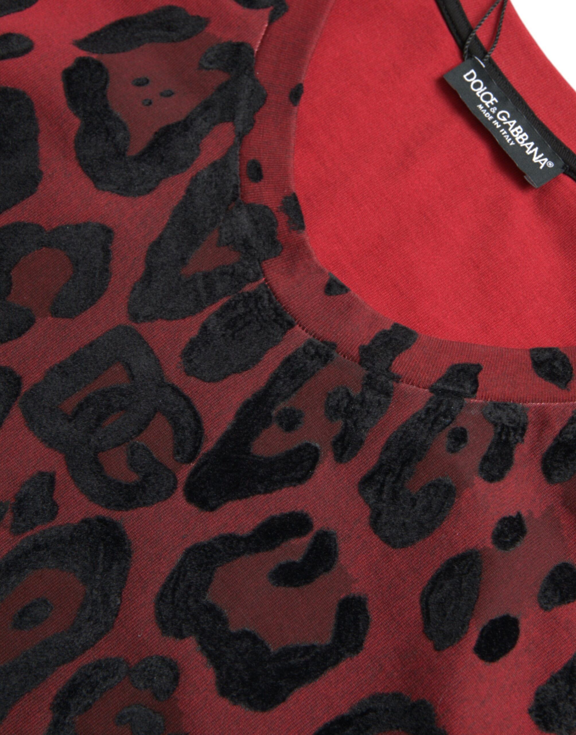 Leopard Print Sleeveless Tank Men's T-shirt - Dolce & Gabbana - Modalova