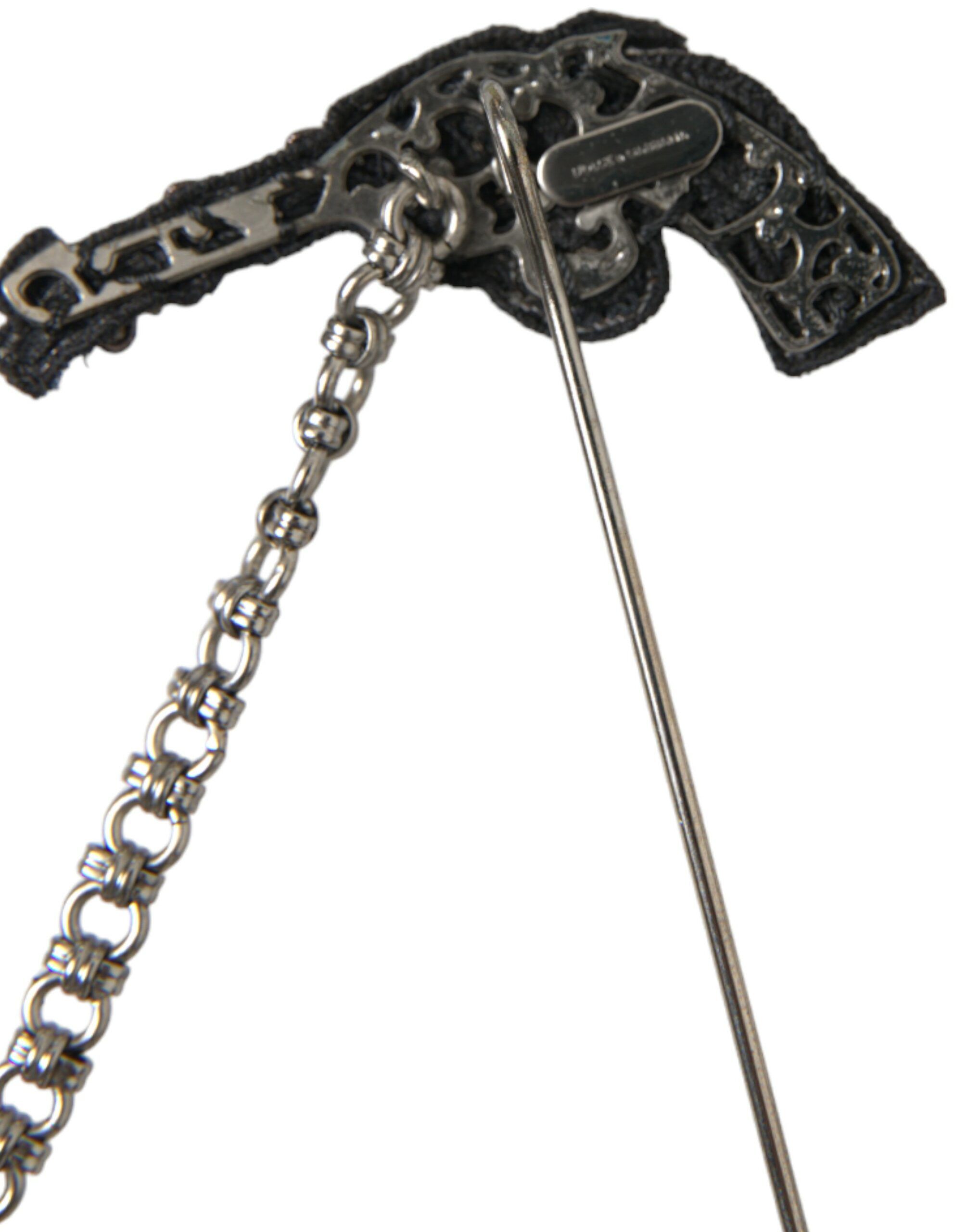 Brass Copper Silk Revolver Gun Men Brooch Lapel Men's Pin - Dolce & Gabbana - Modalova