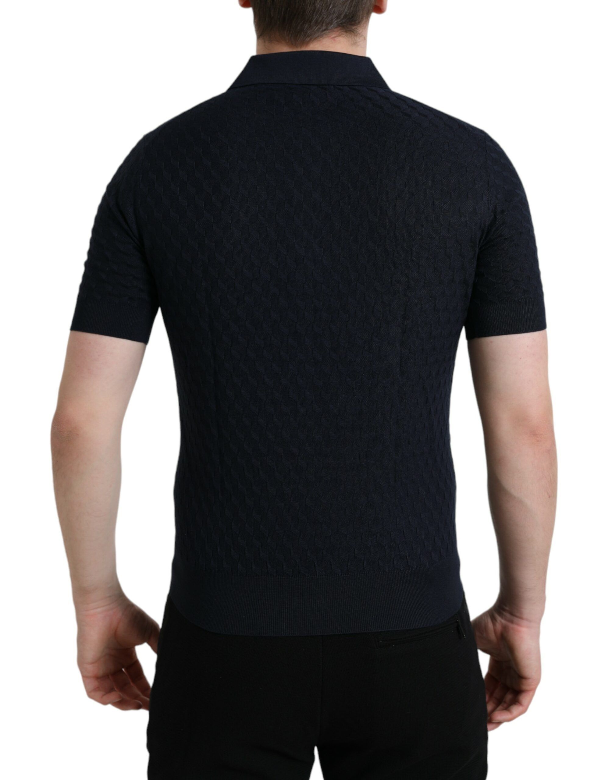 Dark Collared Short Sleeve Polo Men's T-shirt - Dolce & Gabbana - Modalova