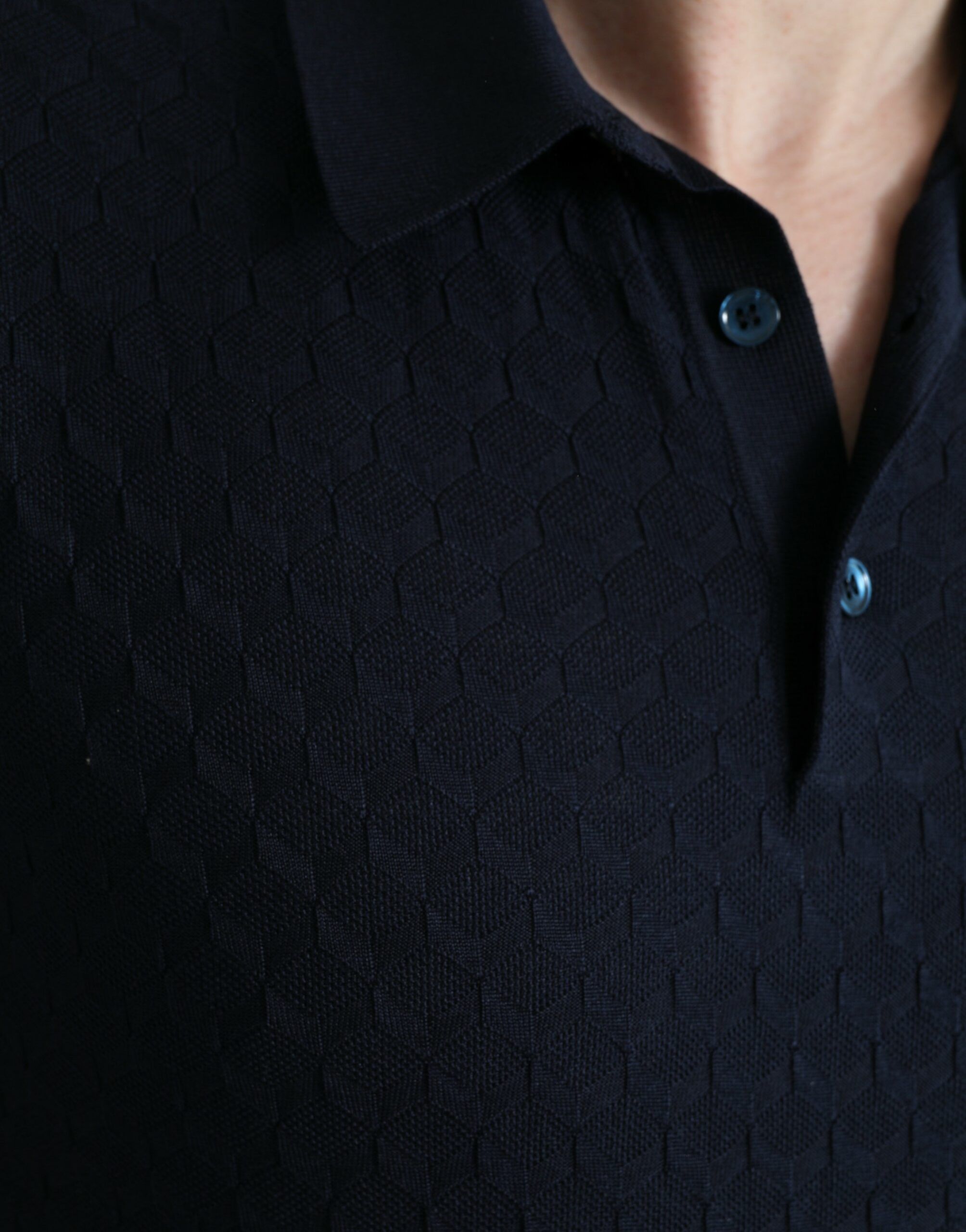 Dark Collared Short Sleeve Polo Men's T-shirt - Dolce & Gabbana - Modalova