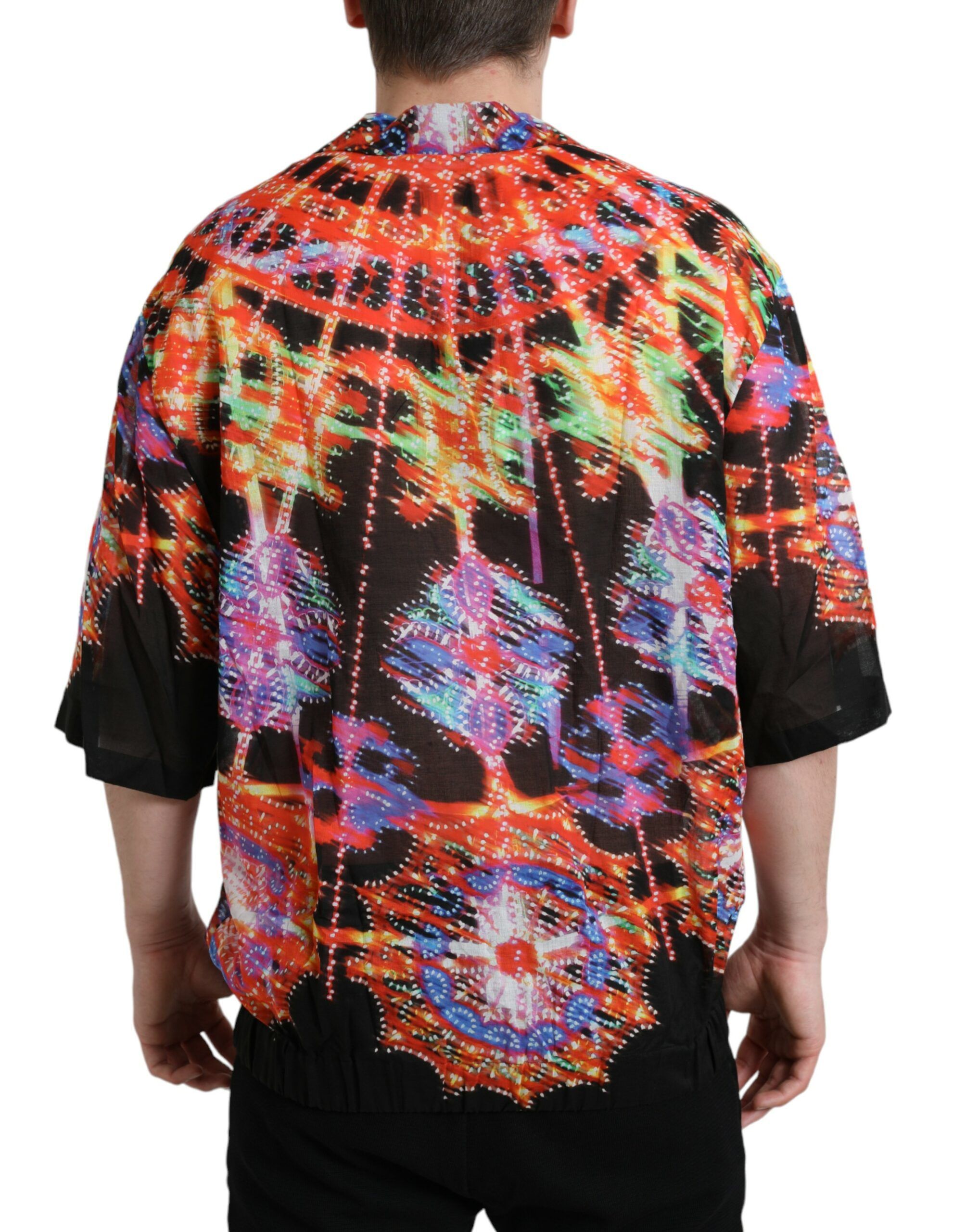 Luminarie Print Cotton Men's T-shirt - Dolce & Gabbana - Modalova