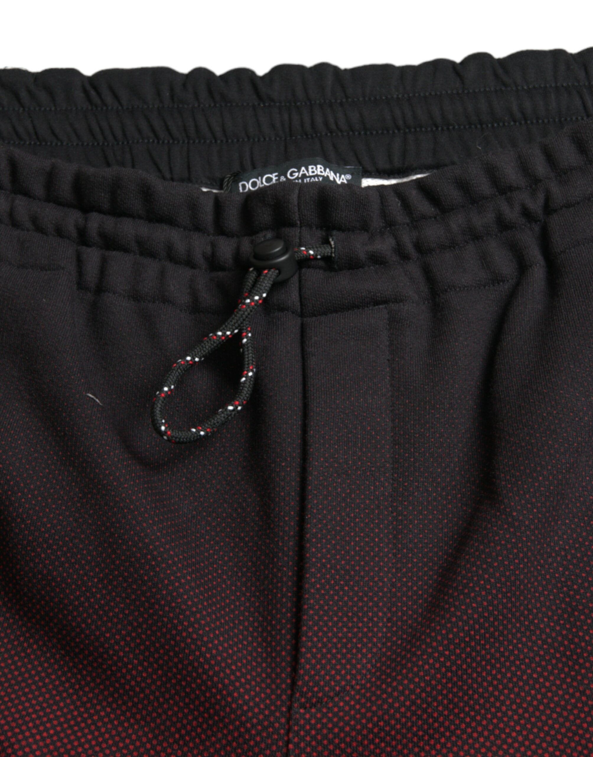 Red Leopard Print Cotton Bermuda Men's Shorts - Dolce & Gabbana - Modalova