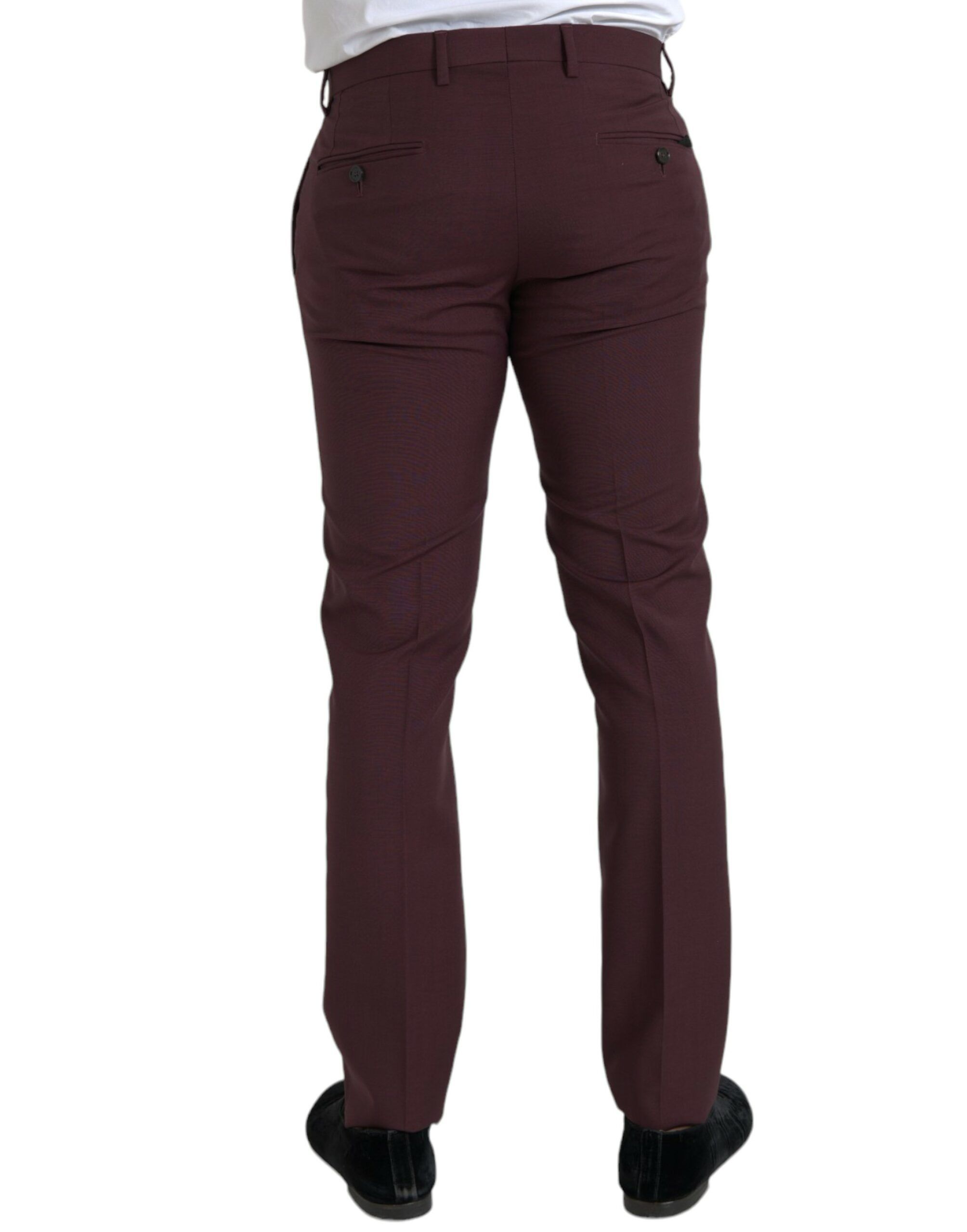 Wool Men Slim Fit Dress Men's Pants - Dolce & Gabbana - Modalova