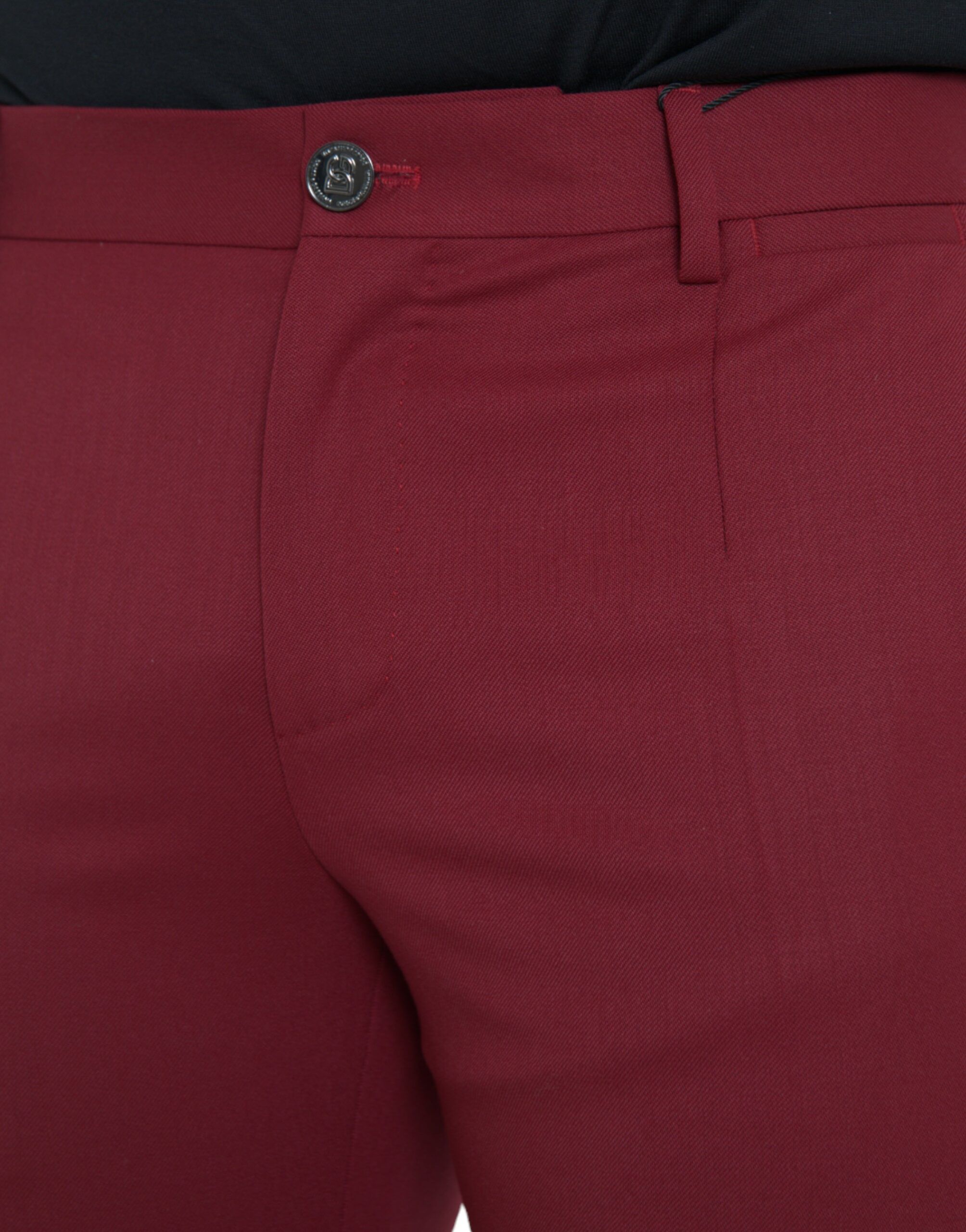 Wool Men Slim Fit Dress Men's Pants - Dolce & Gabbana - Modalova