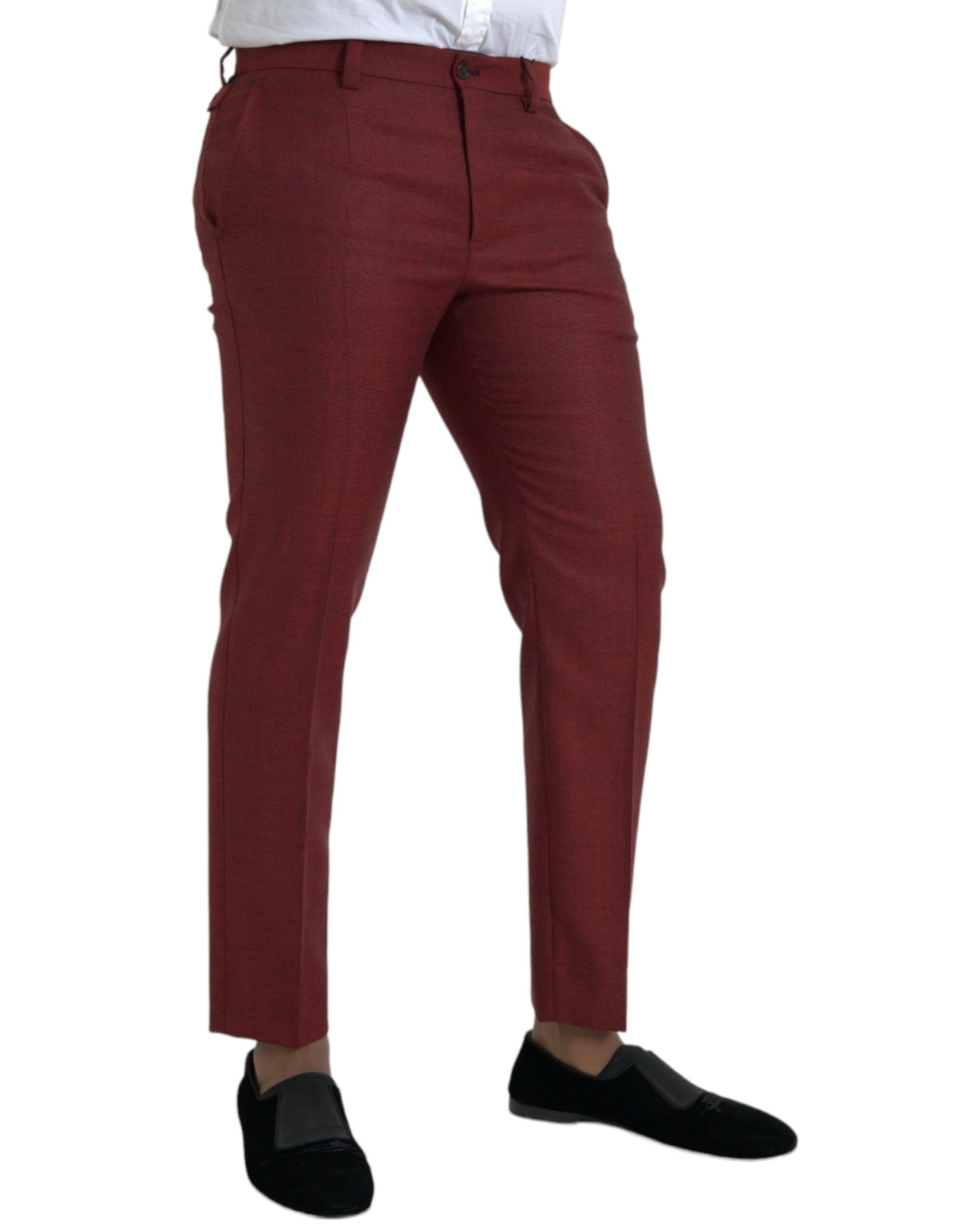 Wool Men Skinny Dress Men's Pants - Dolce & Gabbana - Modalova