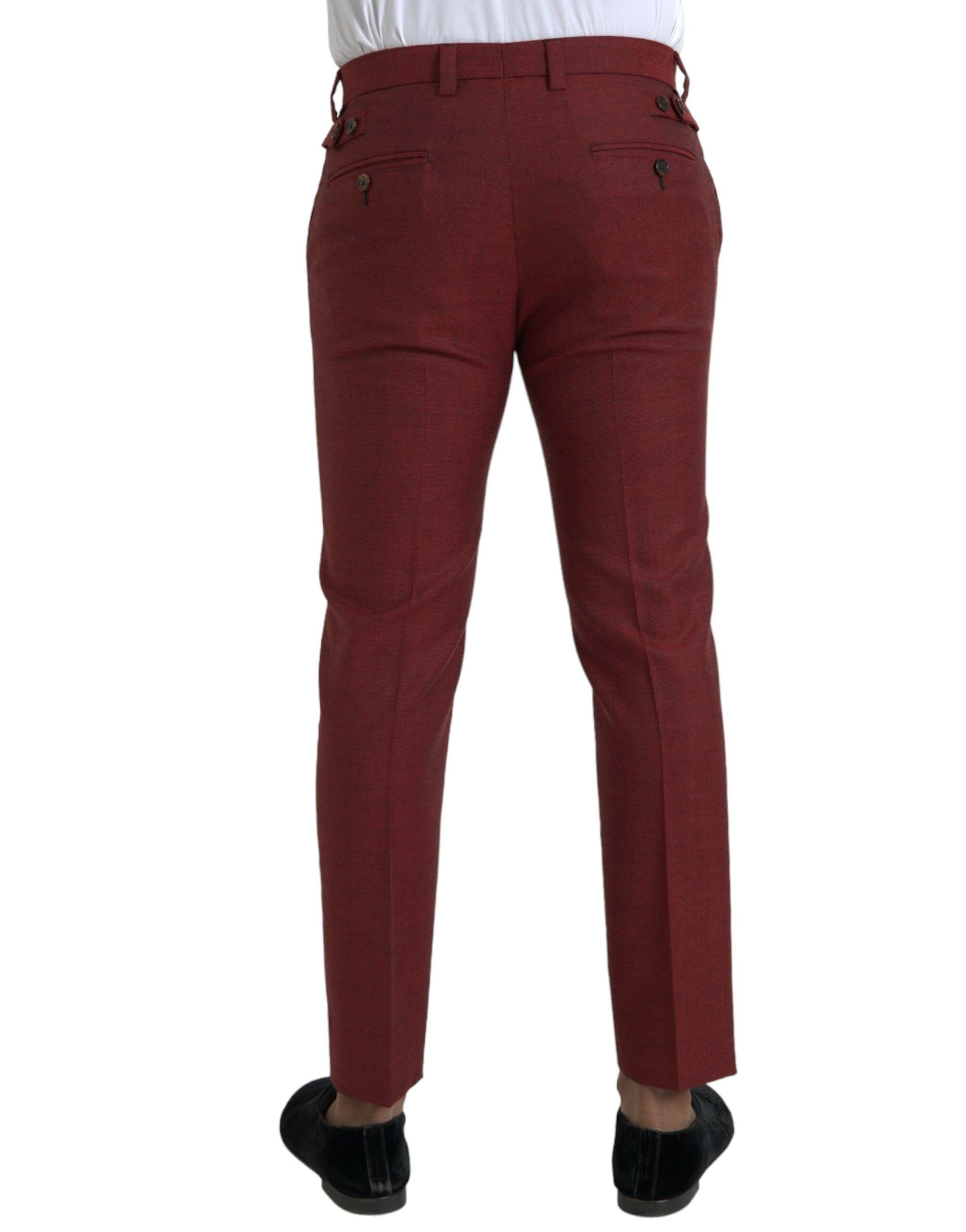 Wool Men Skinny Dress Men's Pants - Dolce & Gabbana - Modalova