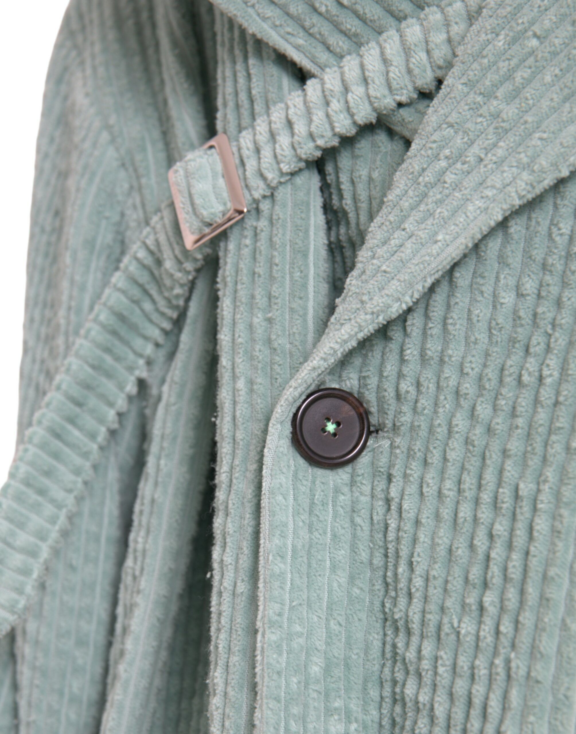 Blue Double Breasted Corduroy Cotton Men's Jacket - Dolce & Gabbana - Modalova