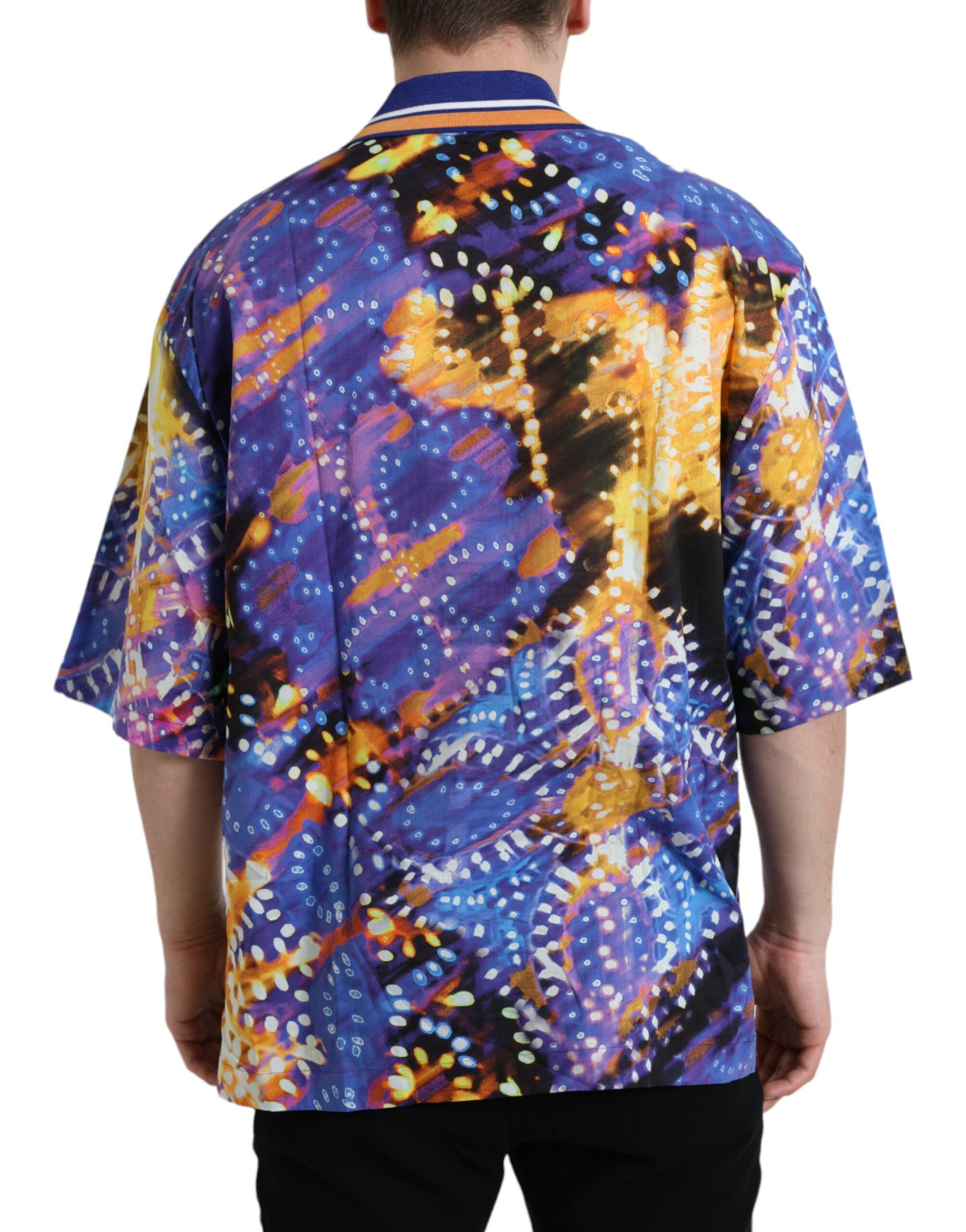 Luminarie Print Cotton Casual Men's Shirt - Dolce & Gabbana - Modalova