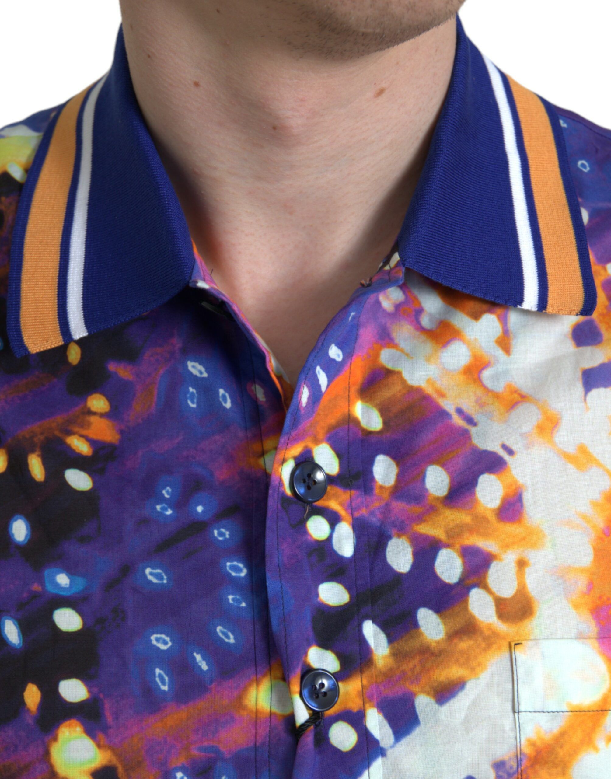 Luminarie Print Cotton Casual Men's Shirt - Dolce & Gabbana - Modalova