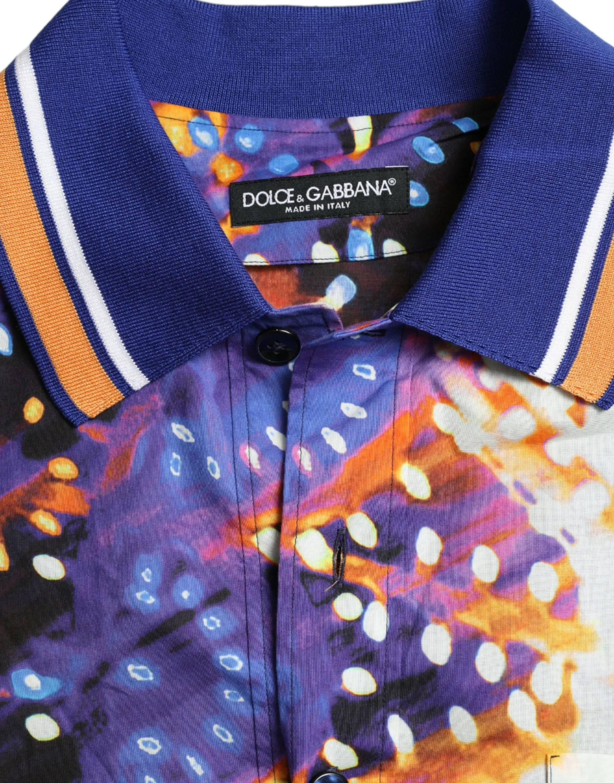 Luminarie Print Cotton Casual Men's Shirt - Dolce & Gabbana - Modalova