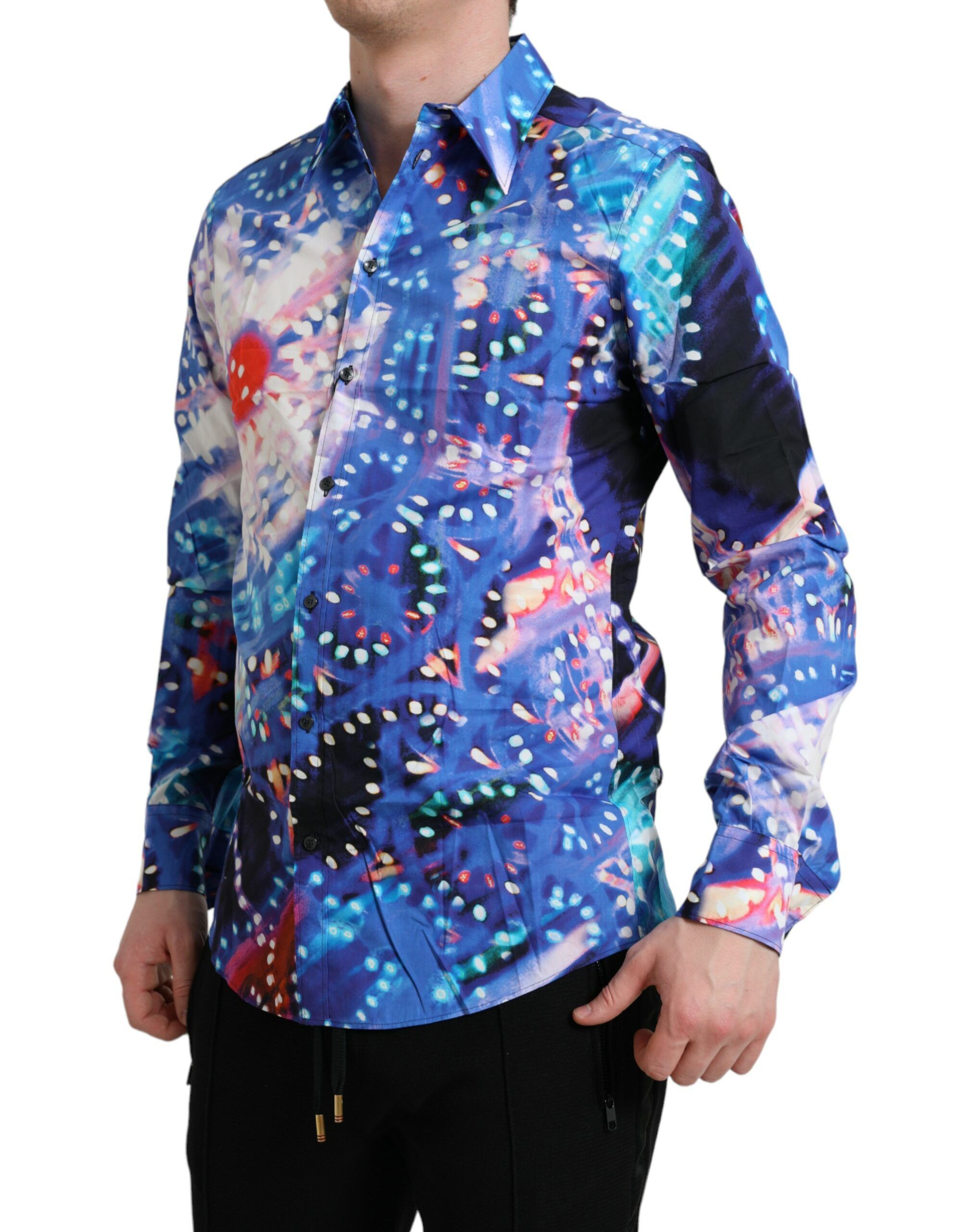 Luminarie Slim MARTINI Men's Shirt - Dolce & Gabbana - Modalova