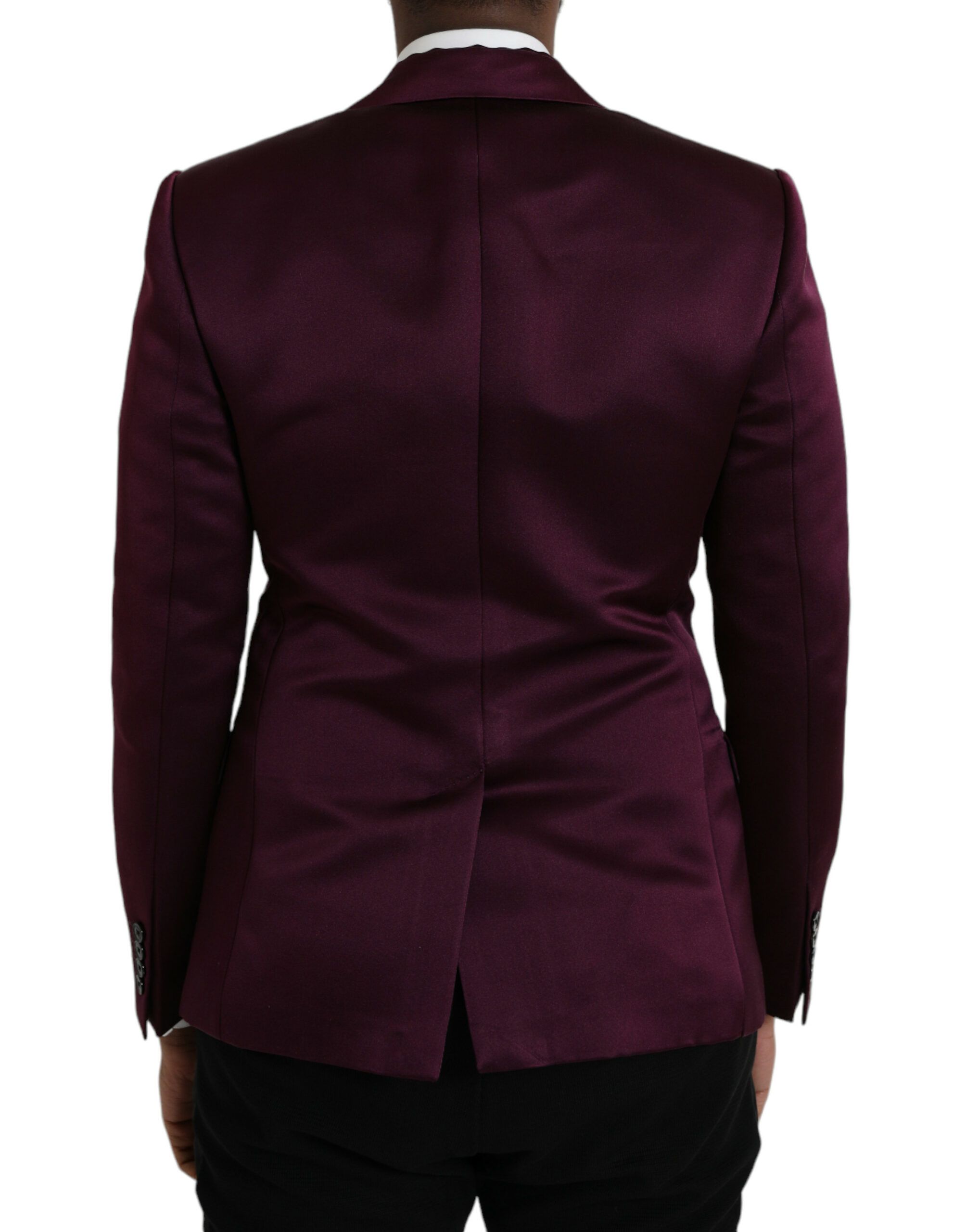 Silk Single Breasted Coat Men's Blazer - Dolce & Gabbana - Modalova