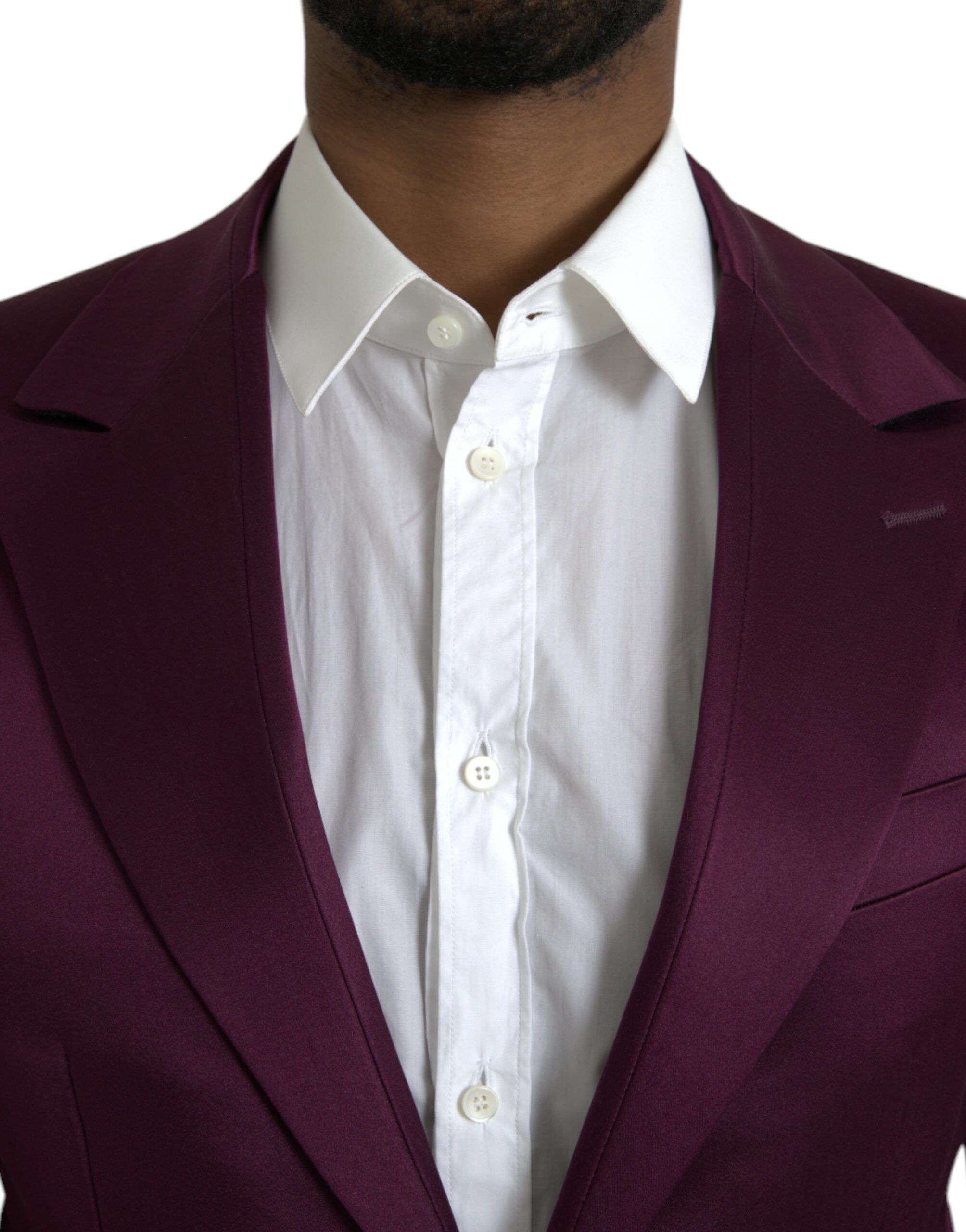 Silk Single Breasted Coat Men's Blazer - Dolce & Gabbana - Modalova