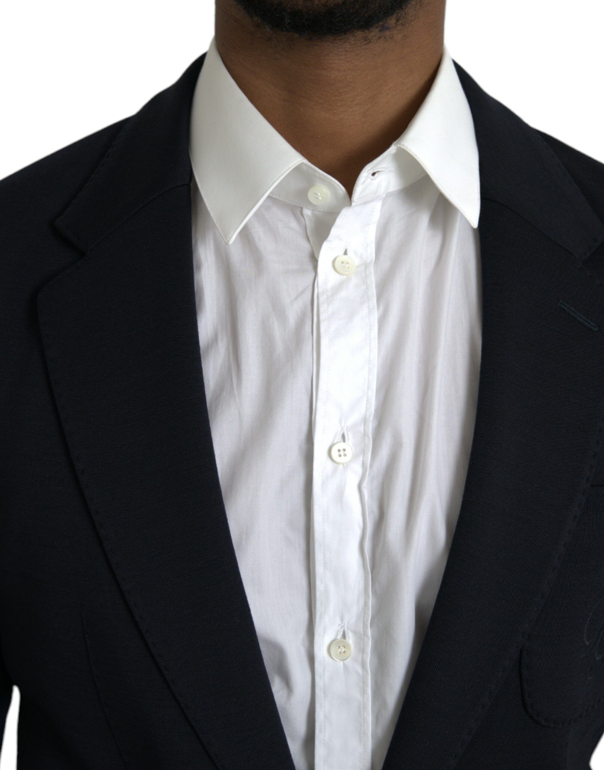Wool Notch Single Breasted Coat Men's Blazer - Dolce & Gabbana - Modalova