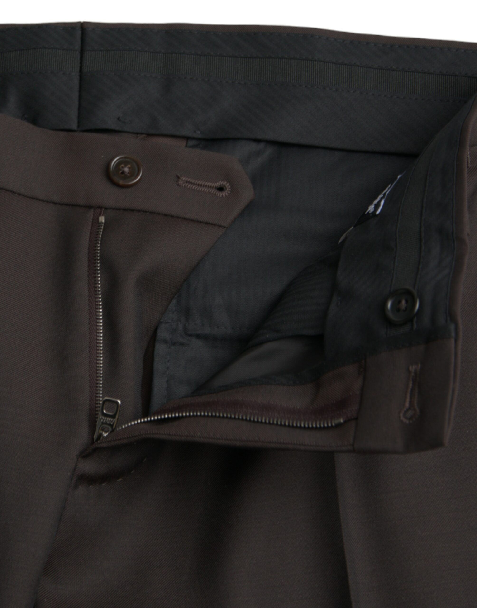 Dark Wool Slim Fit Formal Men's Pants - Dolce & Gabbana - Modalova