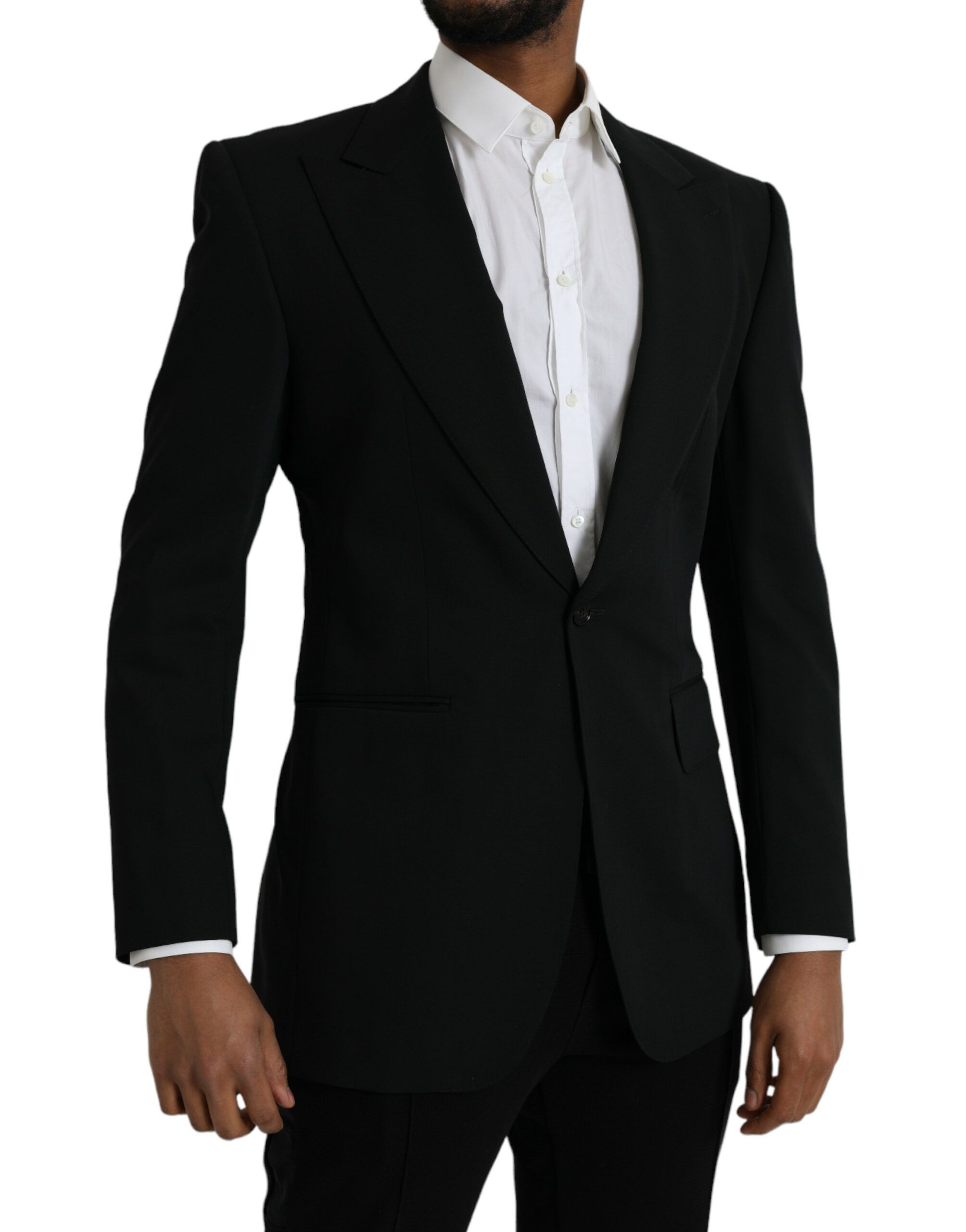 Wool Peak Single Breasted Coat Men's Blazer - Dolce & Gabbana - Modalova