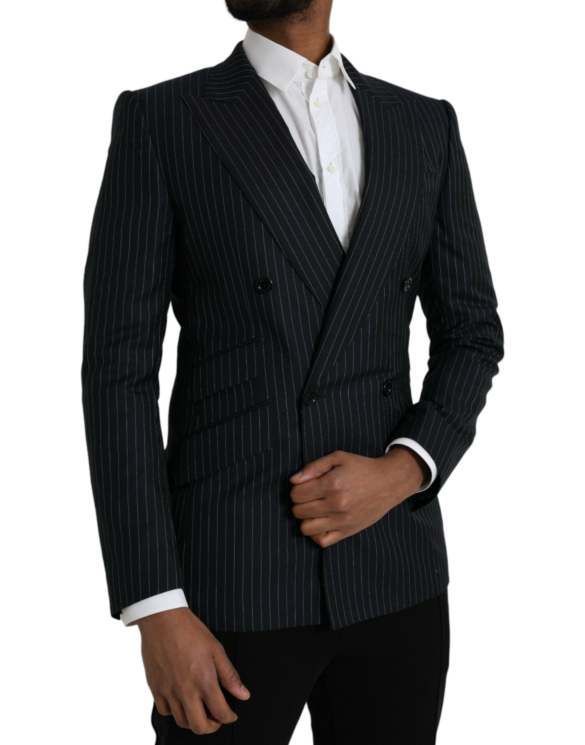 Stripe SICILIA Double Breasted Coat Men's Blazer - Dolce & Gabbana - Modalova