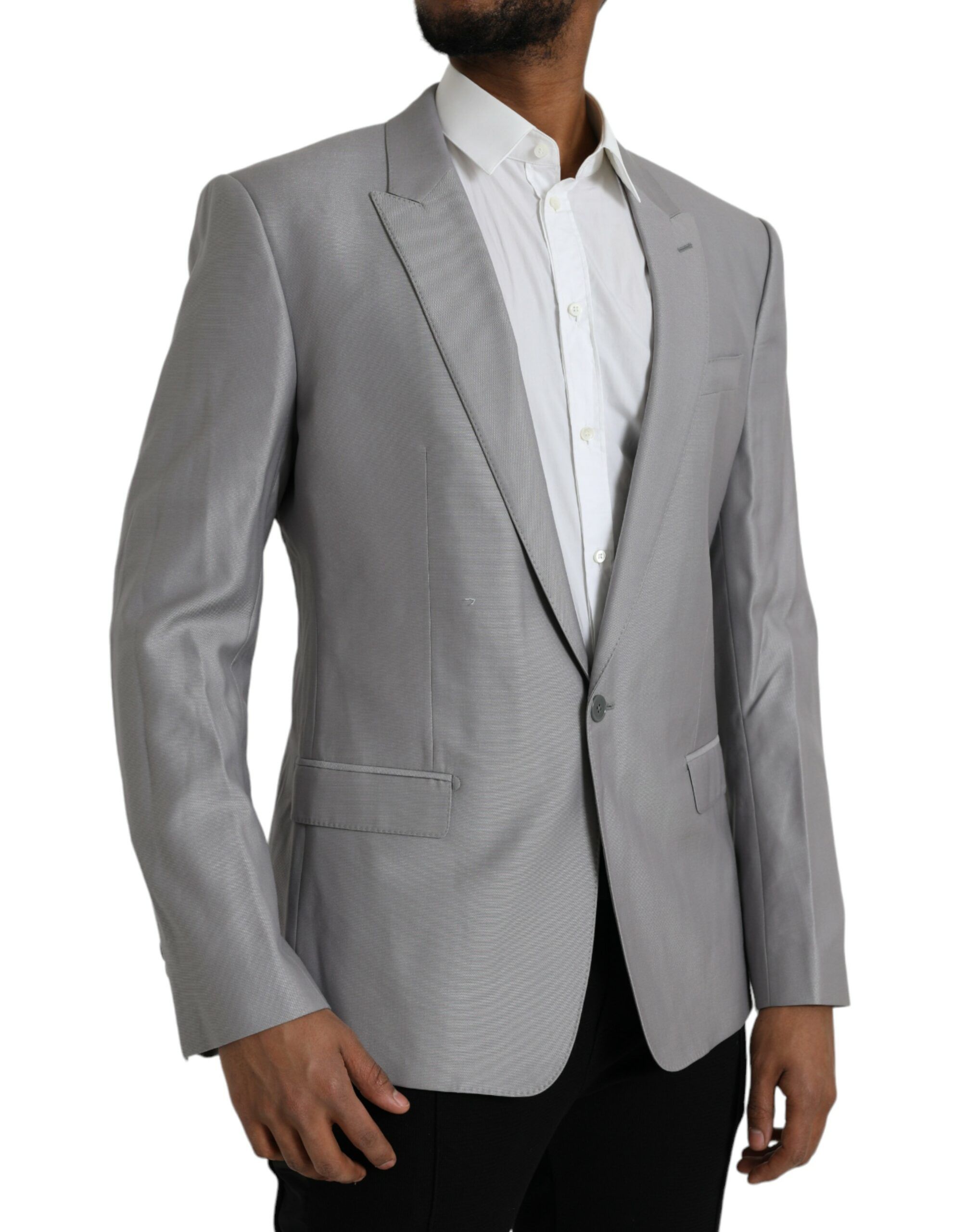 Wool Peak Single Breasted Coat Men's Blazer - Dolce & Gabbana - Modalova