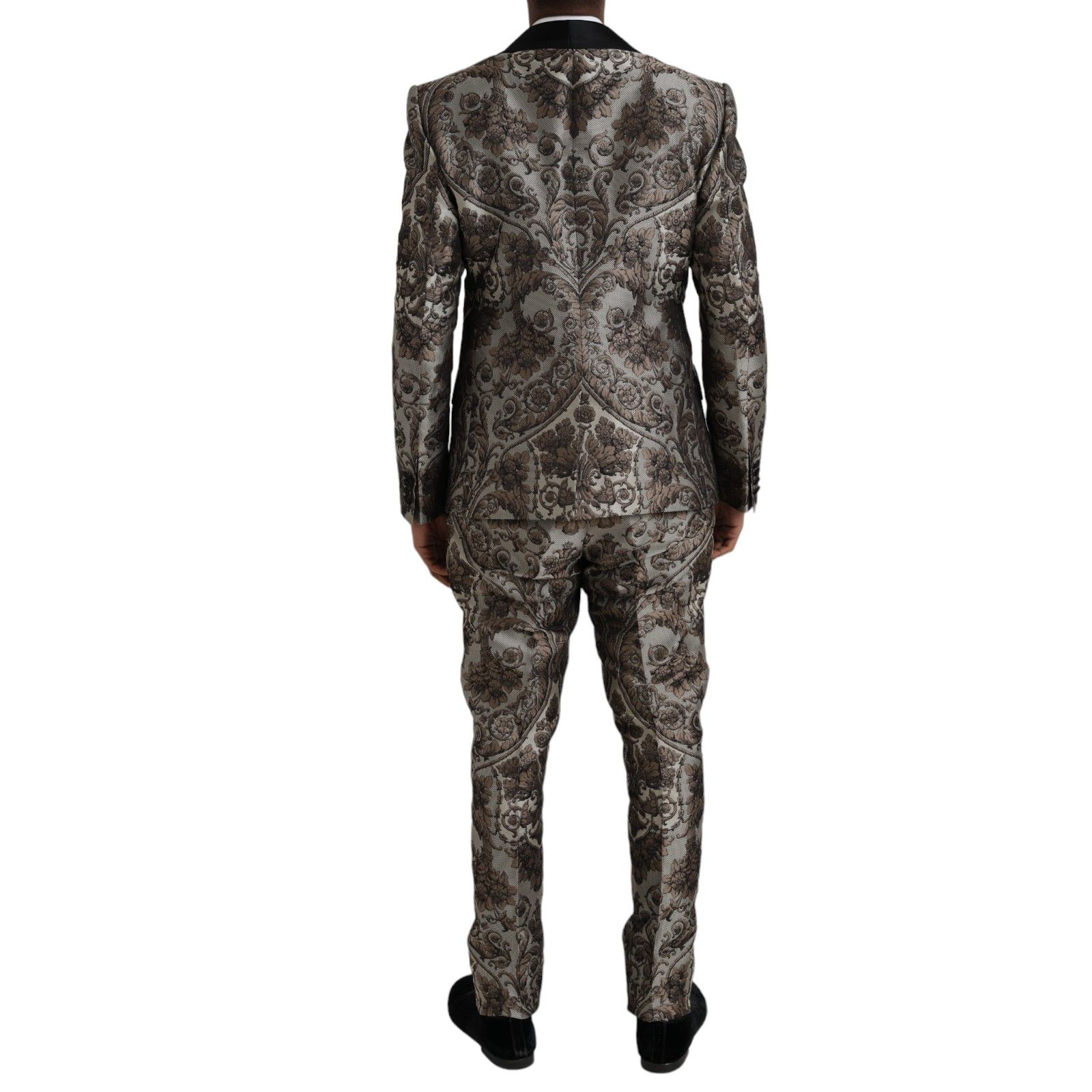 Floral Jacquard Formal 3 Piece Men's Suit - Dolce & Gabbana - Modalova