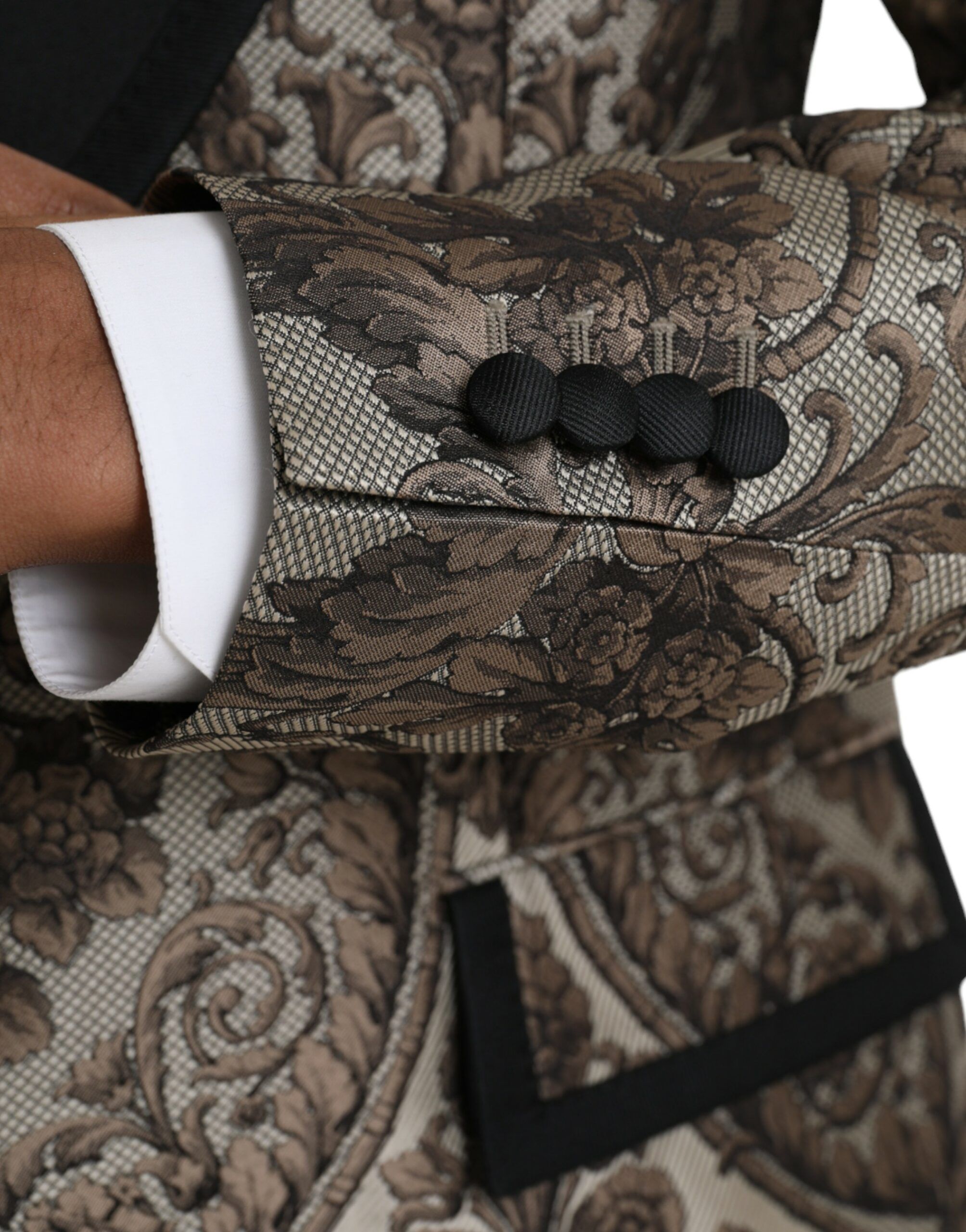 Floral Jacquard Formal 3 Piece Men's Suit - Dolce & Gabbana - Modalova