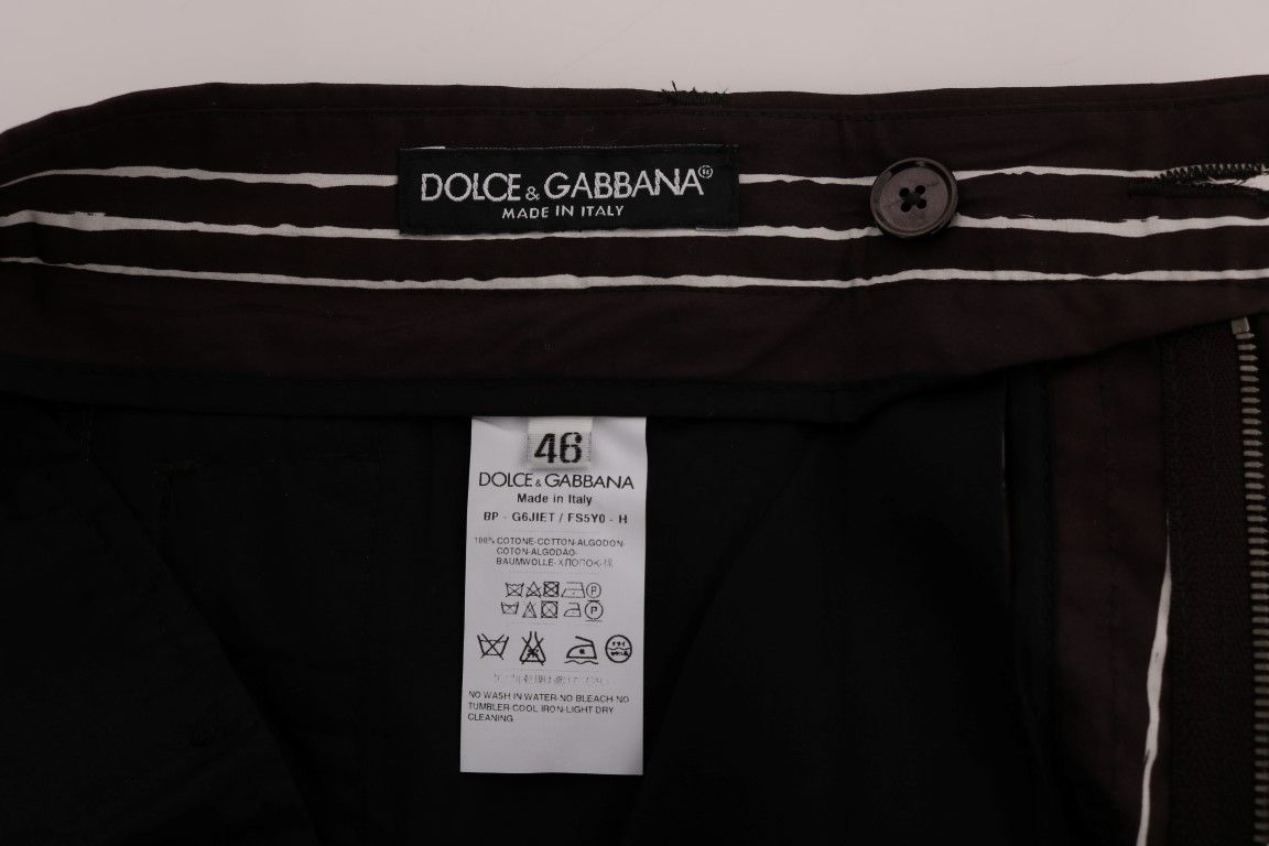 White Striped Hemp Casual Men's Shorts - Dolce & Gabbana - Modalova