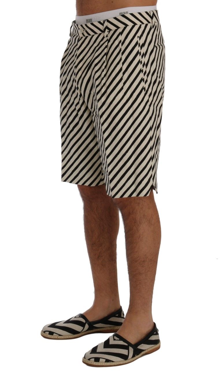 Striped Hemp Casual Men's Shorts - Dolce & Gabbana - Modalova