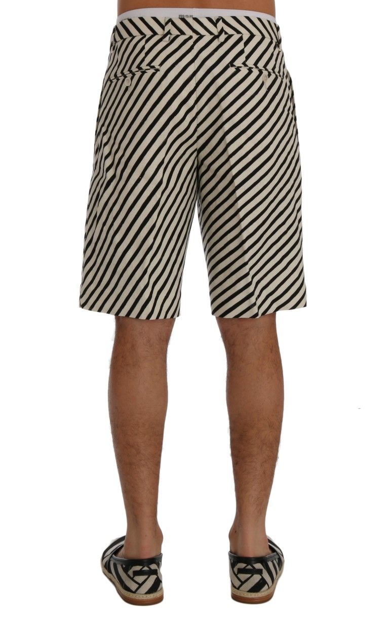 Striped Hemp Casual Men's Shorts - Dolce & Gabbana - Modalova