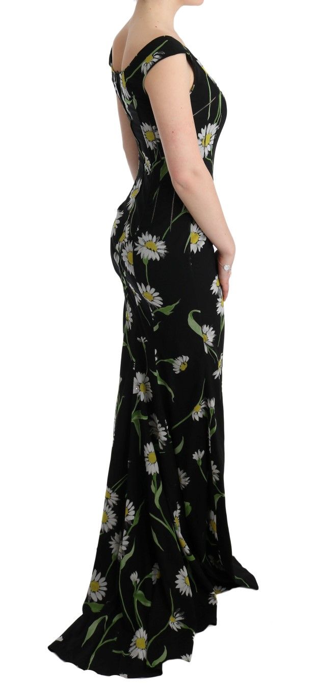 Sunflower Silk Stretch Sheath Women's Dress - Dolce & Gabbana - Modalova