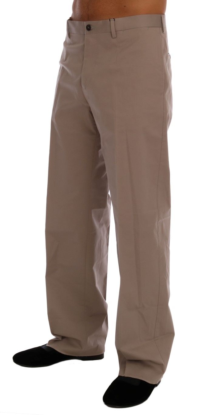 Cotton Stretch Chinos Men's Pants - Dolce & Gabbana - Modalova
