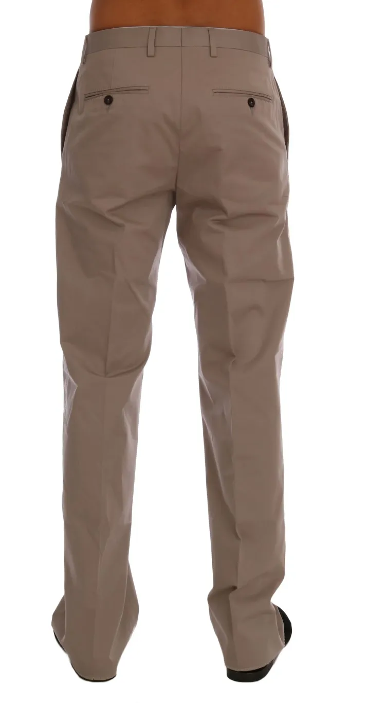 Cotton Stretch Chinos Men's Pants - Dolce & Gabbana - Modalova